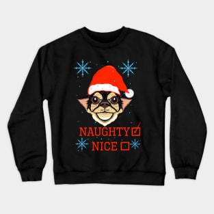 Naughty chihuahua Crewneck Sweatshirt